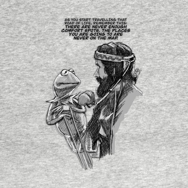 Kermit the frog Jim Henson Quote shirt design by ThatJokerGuy